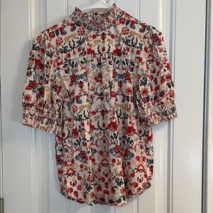 LOFT Multicolor Floral Knit Top